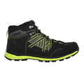 Black-Electric Lime - Back - Regatta Mens Samaris Mid II Hiking Boots