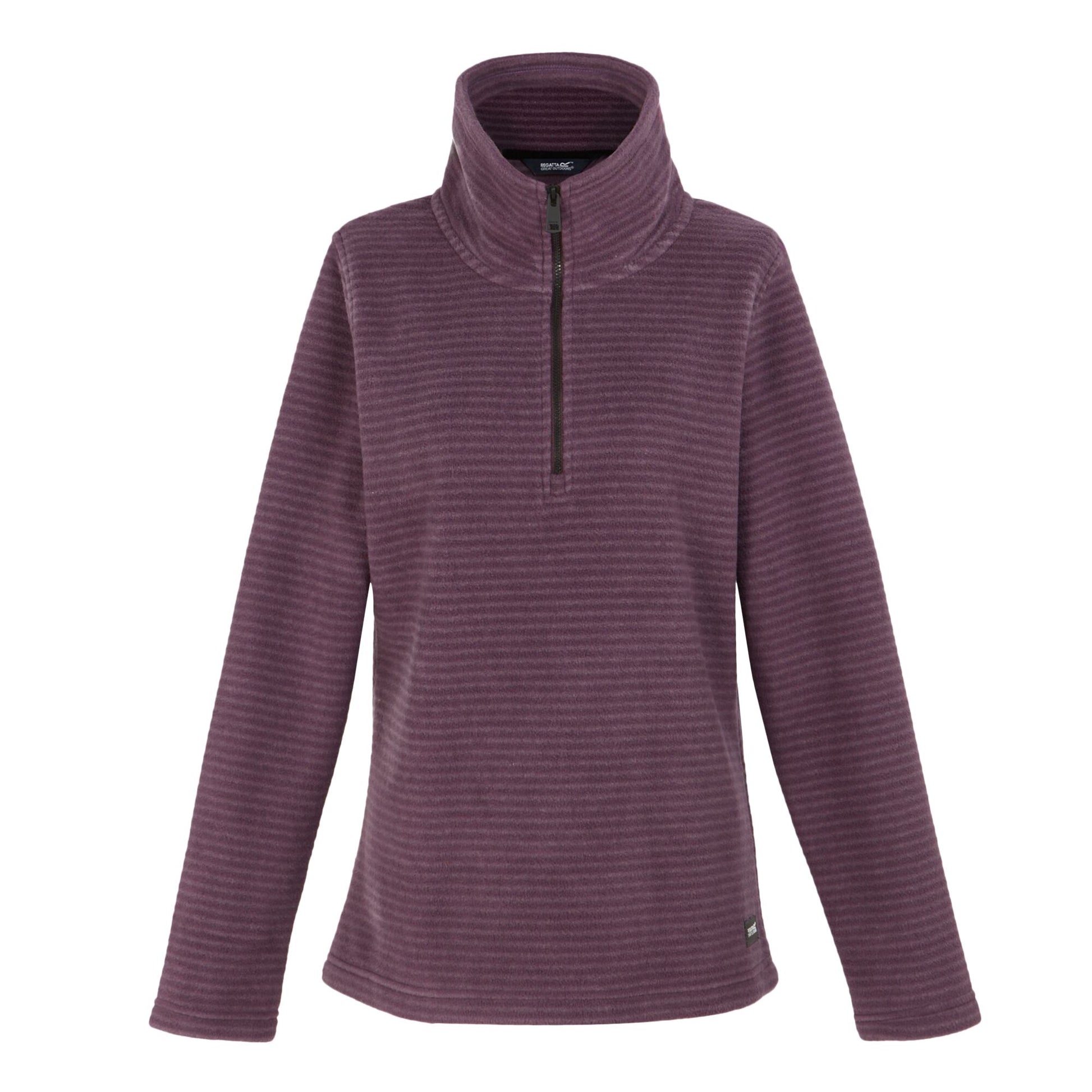 Deep Plum-Silver - Front - Regatta Womens-Ladies Solenne Fleece