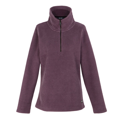 Deep Plum-Silver - Front - Regatta Womens-Ladies Solenne Fleece