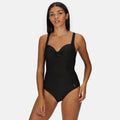 Black - Side - Regatta Womens-Ladies Sakari Swimming Costume