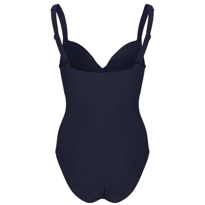 Navy - Back - Regatta Womens-Ladies Sakari Swimming Costume
