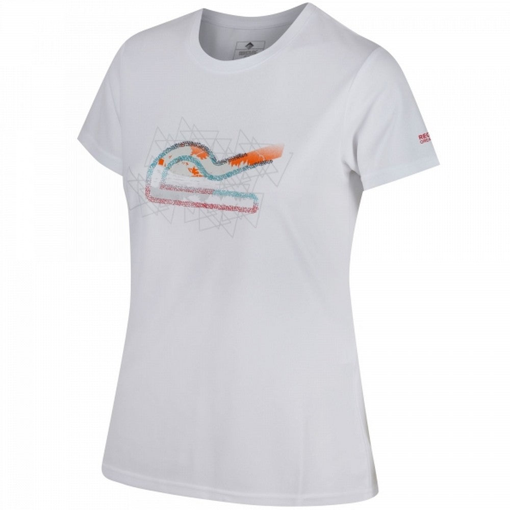 White - Front - Regatta Womens-Ladies Fingal III Quick Dry T-Shirt