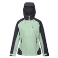 Quiet Green-Seal Grey - Front - Regatta Womens-Ladies Birchdale Waterproof Shell Jacket