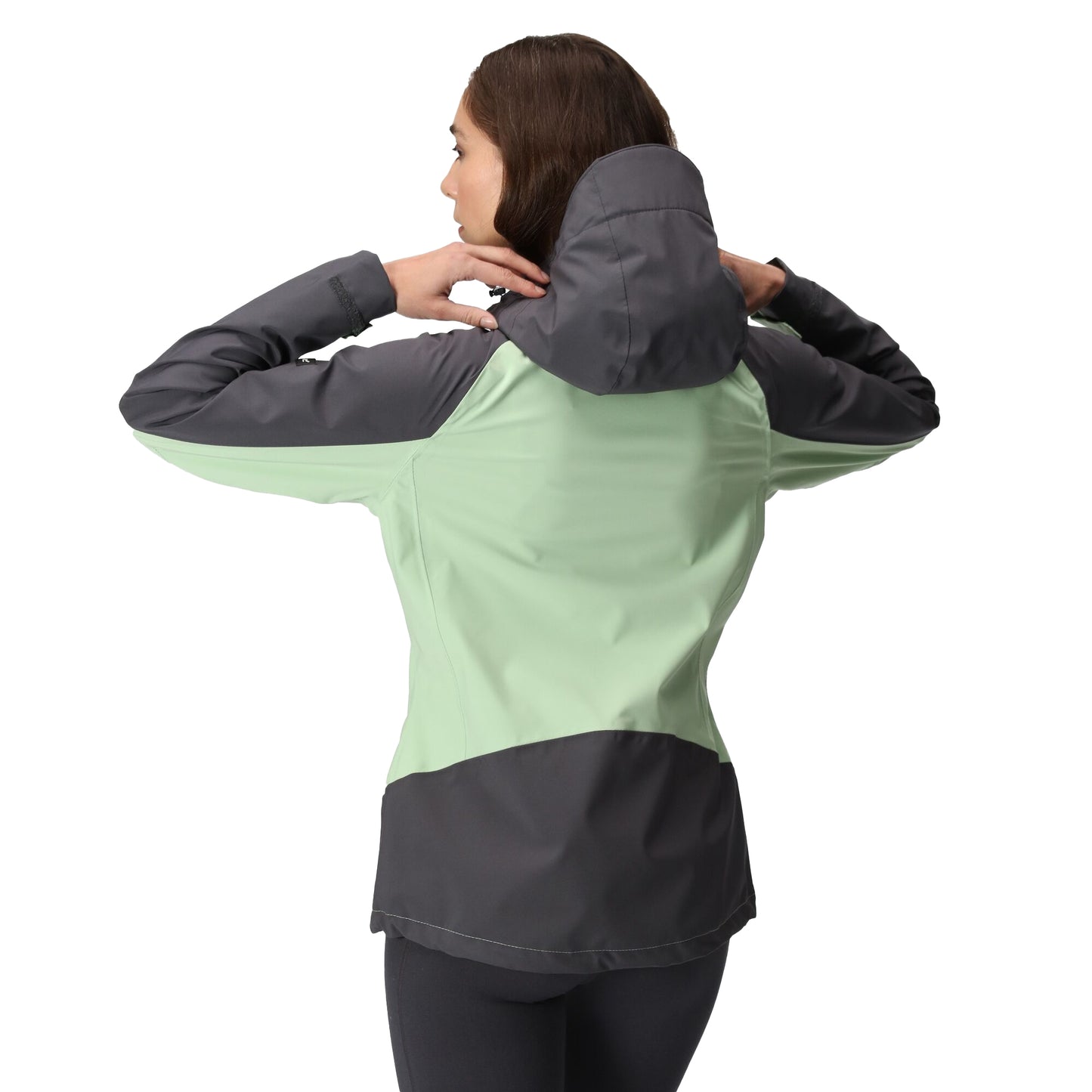 Quiet Green-Seal Grey - Lifestyle - Regatta Womens-Ladies Birchdale Shell Waterproof Jacket