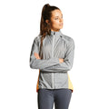 Mid Grey - Back - Dare2B Womens-Ladies Unveil II Windshell Jacket