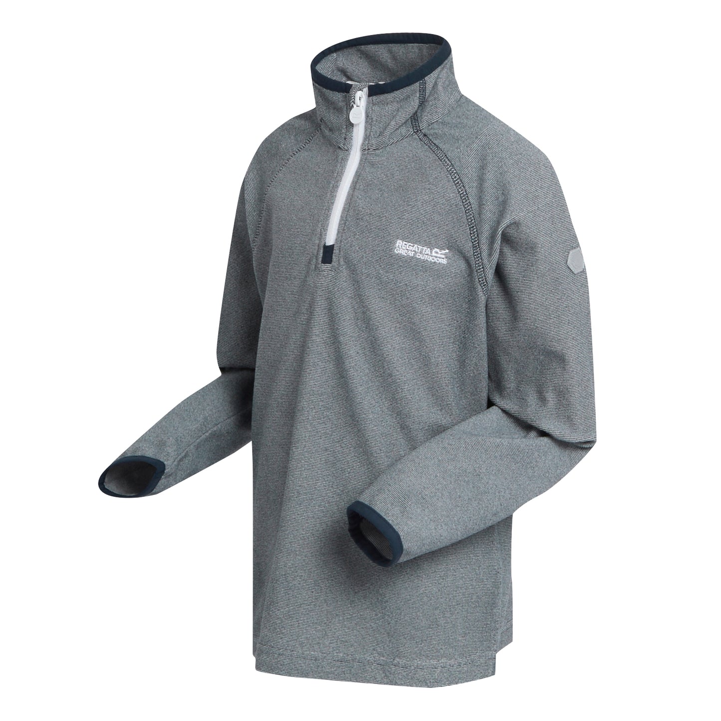 Navy-Navy - Side - Regatta Childrens-Kids Loco Fleece