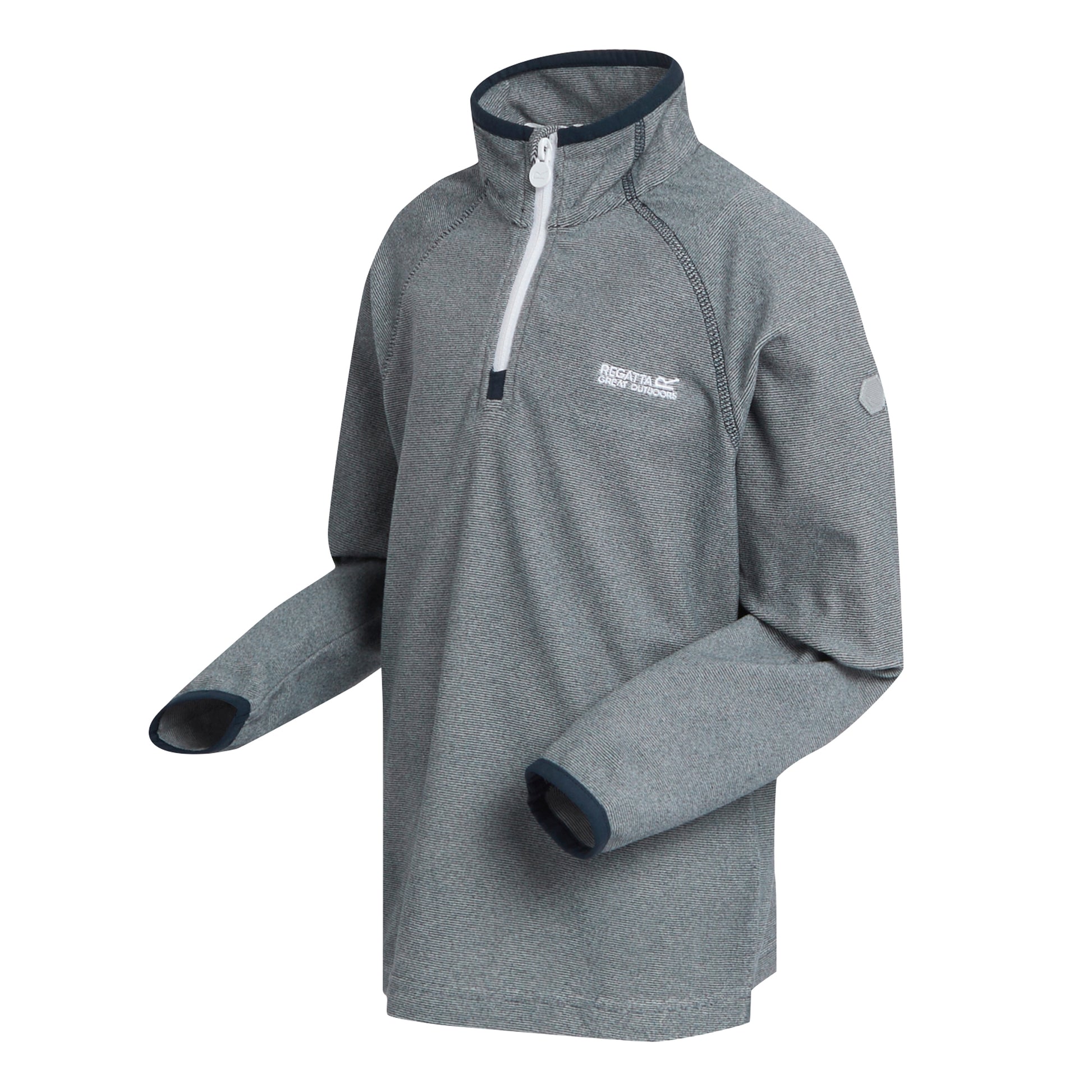 Navy-Navy - Side - Regatta Childrens-Kids Loco Fleece
