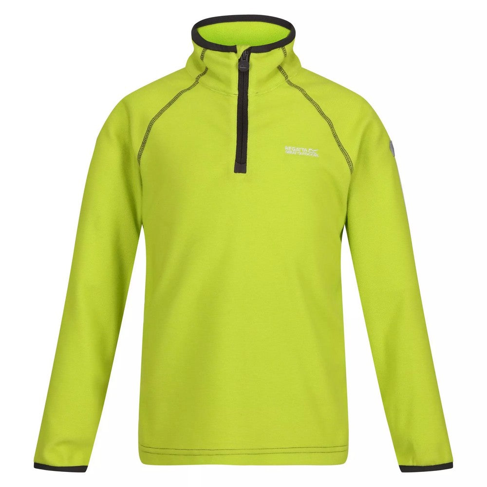 Bright Kiwi-Citronella - Front - Regatta Childrens-Kids Loco Fleece