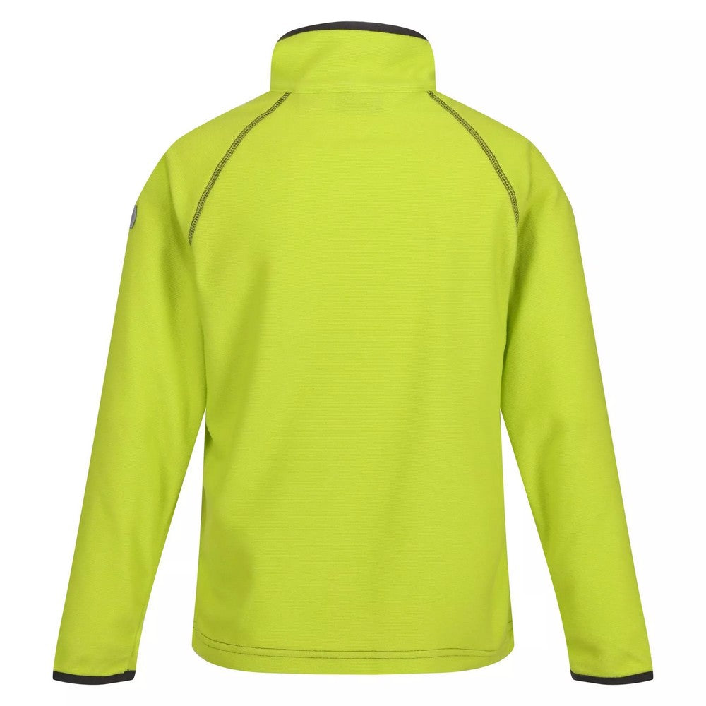 Bright Kiwi-Citronella - Back - Regatta Childrens-Kids Loco Fleece