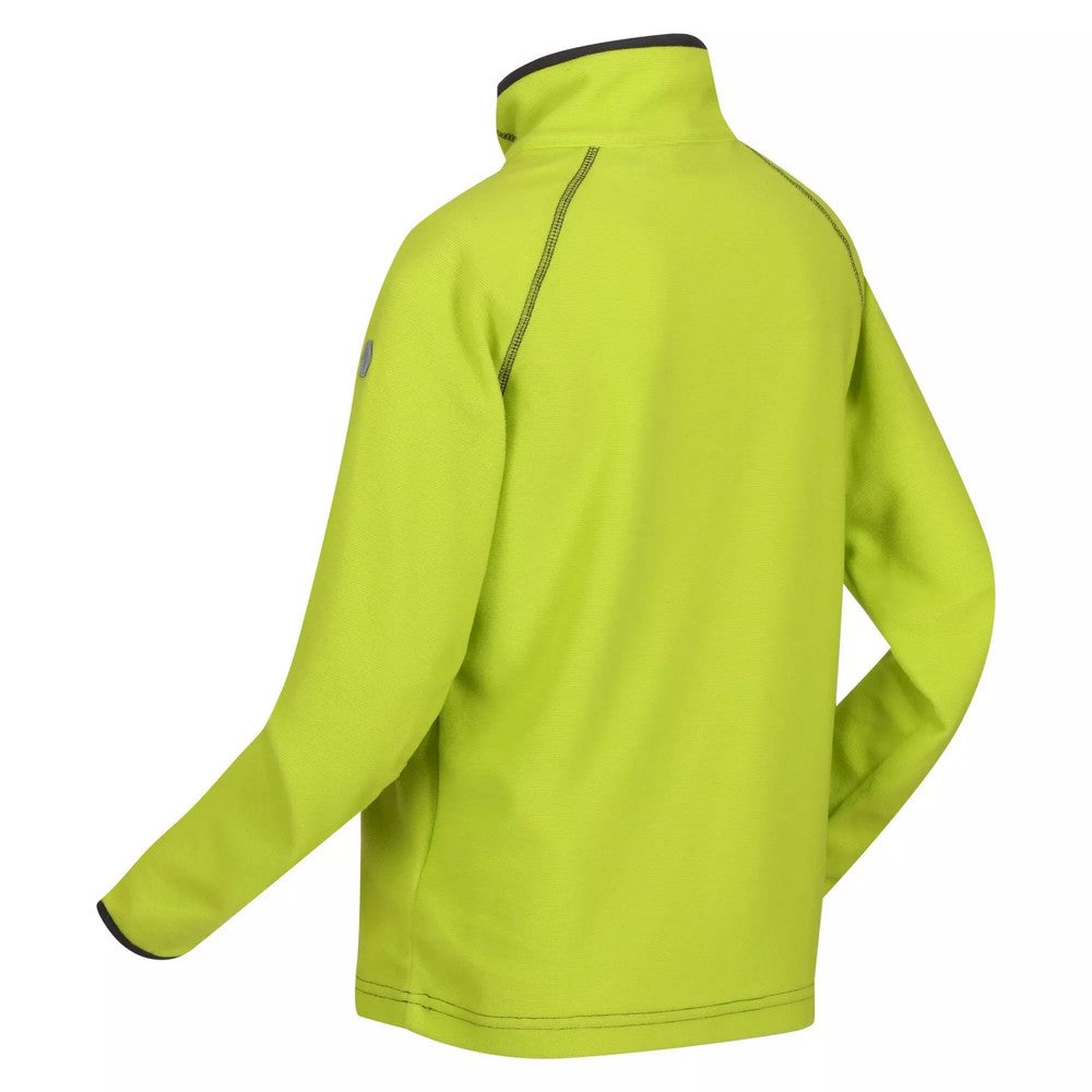 Bright Kiwi-Citronella - Side - Regatta Childrens-Kids Loco Fleece