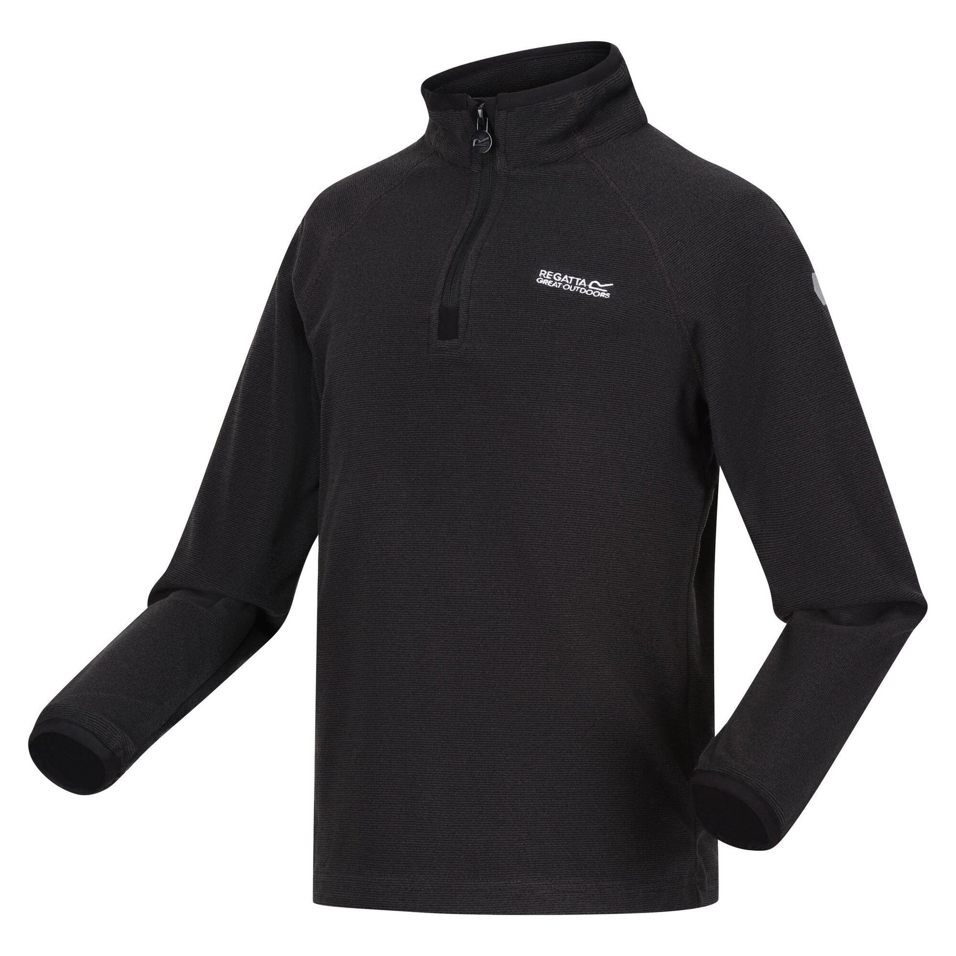 Black - Side - Regatta Childrens-Kids Loco Fleece