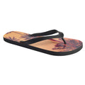 Sunset Palm - Back - Regatta Mens Bali Flip Flops