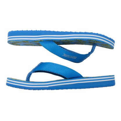Sharp Green-Sonic Blue - Lifestyle - Regatta Mens Rico Flip Flops