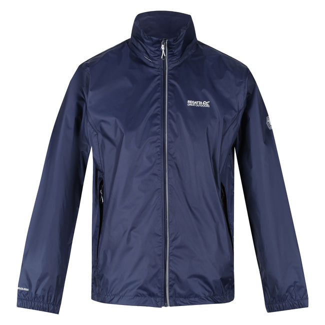 Navy - Front - Regatta Mens Lyle IV Waterproof Hooded Jacket