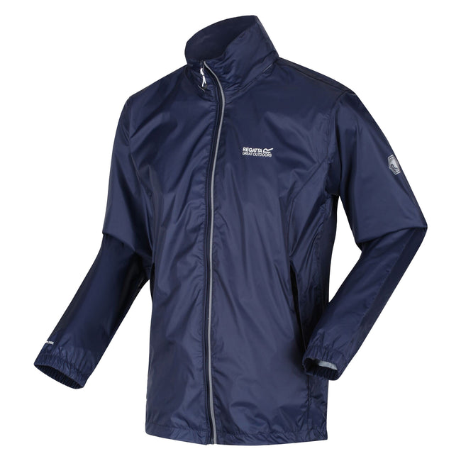 Navy - Side - Regatta Mens Lyle IV Waterproof Hooded Jacket