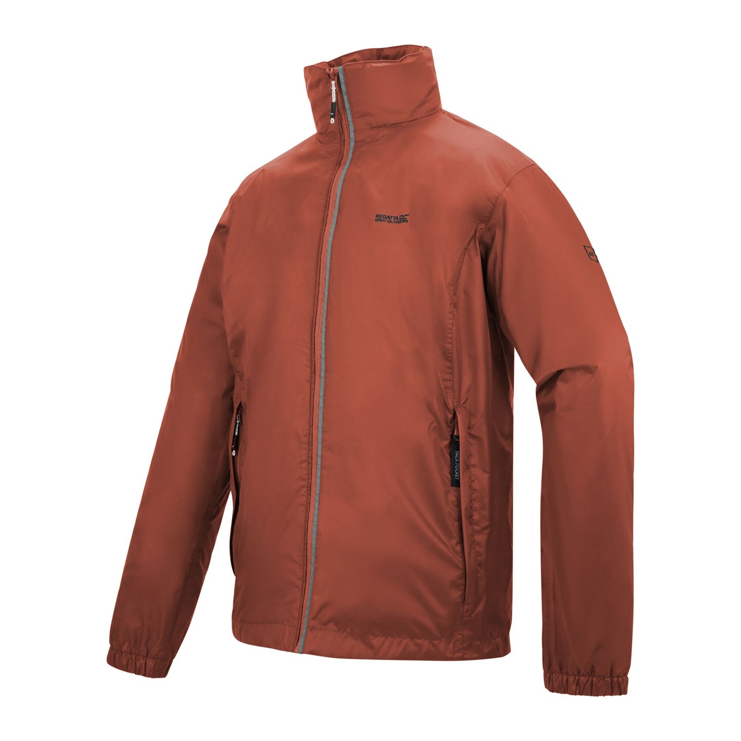 Brick - Side - Regatta Mens Lyle IV Waterproof Hooded Jacket