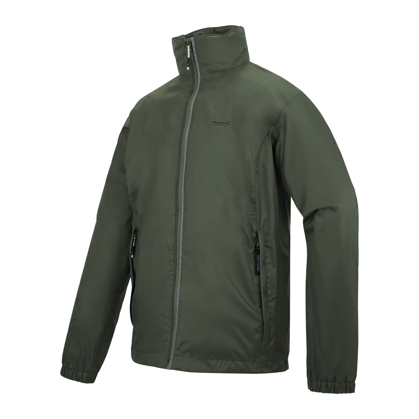 Dark Khaki - Side - Regatta Mens Lyle IV Waterproof Hooded Jacket