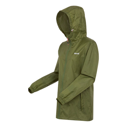 Nephrite Green - Side - Regatta Womens-Ladies Pack It III Waterproof Jacket
