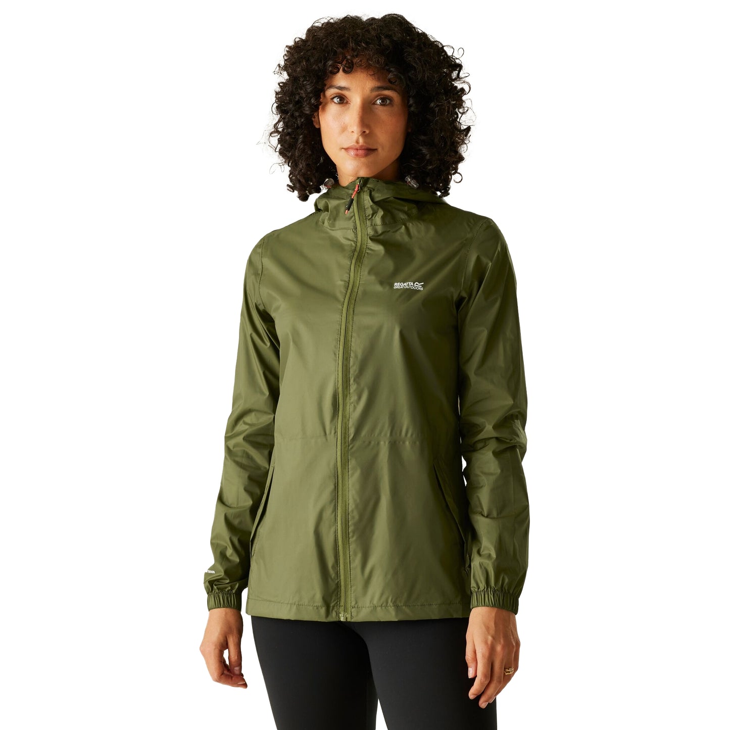 Nephrite Green - Lifestyle - Regatta Womens-Ladies Pack It III Waterproof Jacket
