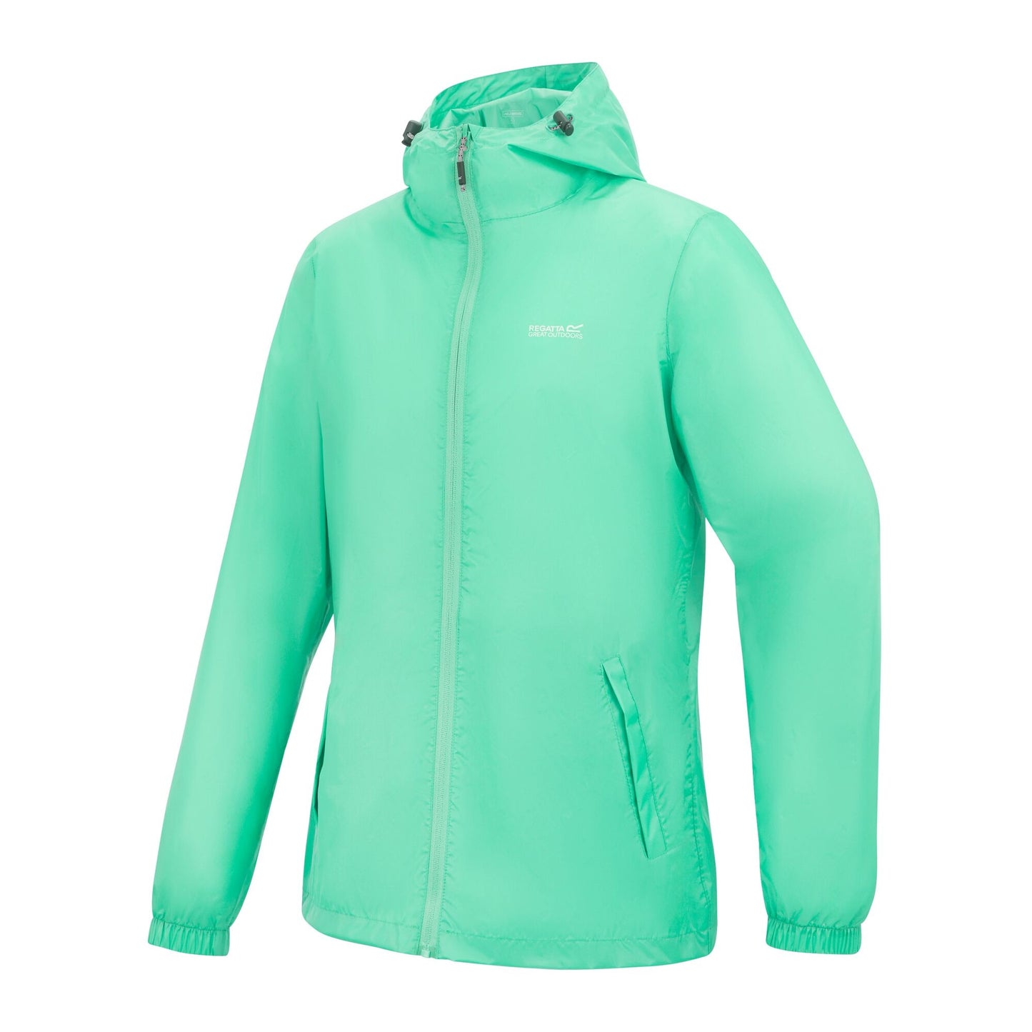 Ice Green - Side - Regatta Womens-Ladies Pack It III Waterproof Jacket
