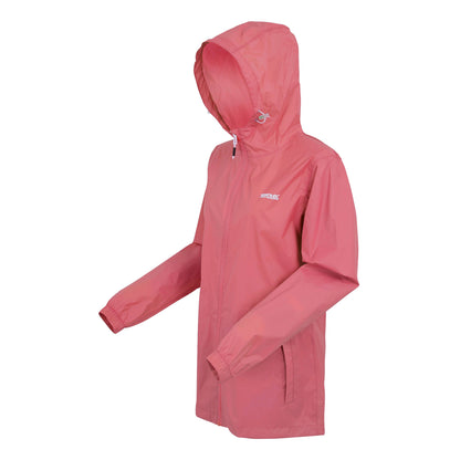Peach Pink - Side - Regatta Womens-Ladies Pack It III Waterproof Jacket