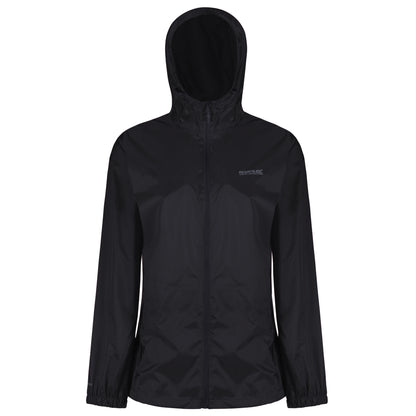 Black - Front - Regatta Womens-Ladies Pack It III Waterproof Jacket