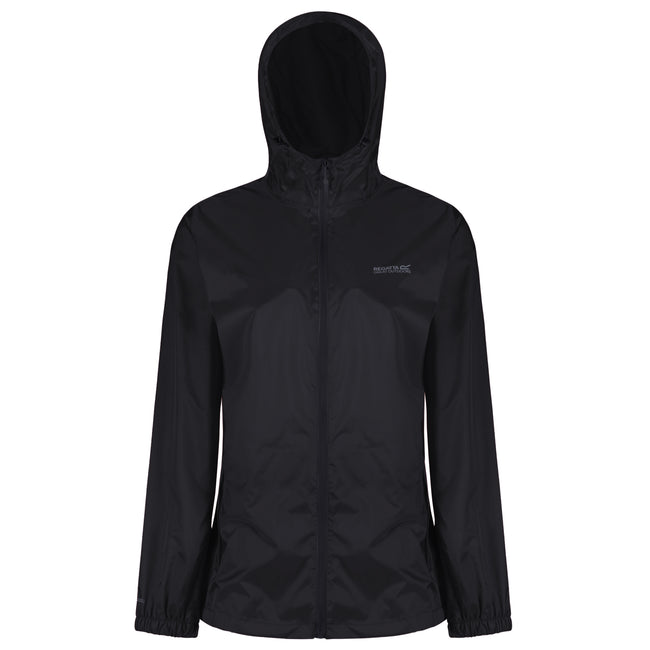 Black - Front - Regatta Womens-Ladies Pack It III Waterproof Jacket