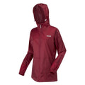 Rumba Red - Side - Regatta Womens-Ladies Pk It Jkt III Waterproof Hooded Jacket