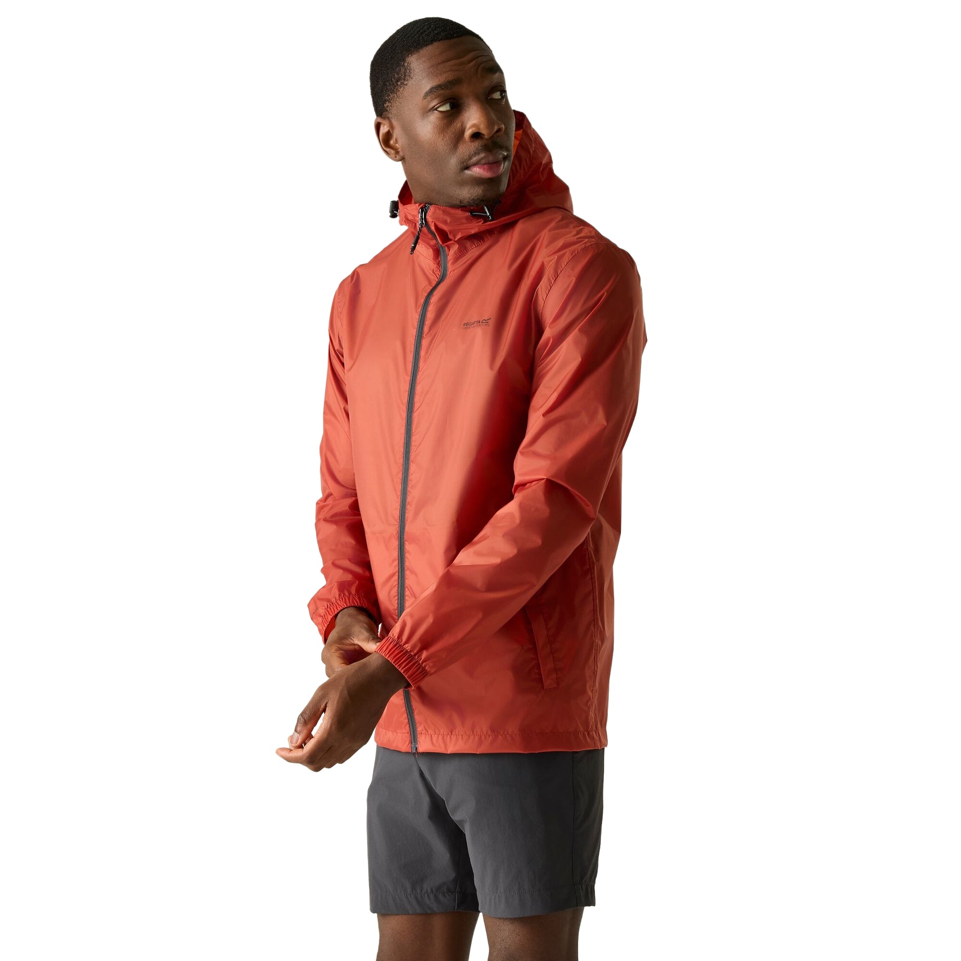 Brick - Lifestyle - Regatta Mens Pack It III Waterproof Jacket