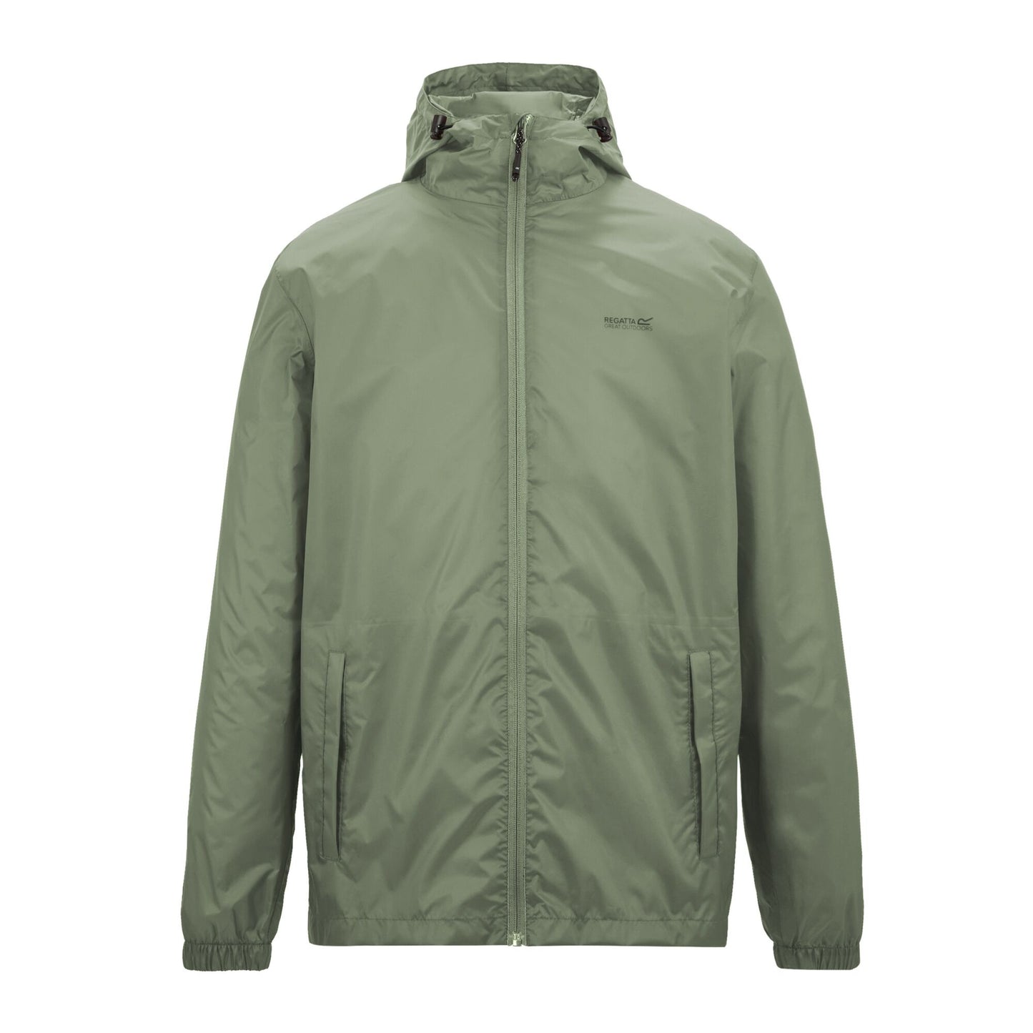 Light Sage - Front - Regatta Mens Pack It III Waterproof Jacket