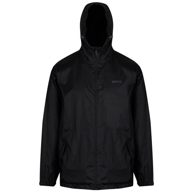 Black - Front - Regatta Mens Pack It III Waterproof Jacket