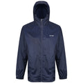 Navy - Back - Regatta Mens Pack It III Waterproof Jacket