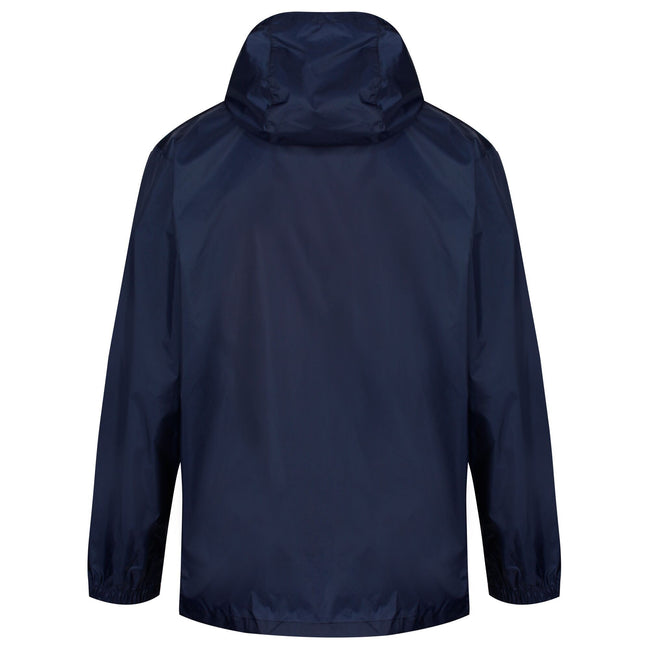 Navy - Back - Regatta Mens Pack It III Waterproof Jacket
