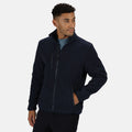 Navy - Back - Regatta Mens Omicron III Waterproof Fleece Jacket