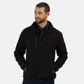 Black - Back - Regatta Mens Omicron III Waterproof Fleece Jacket