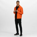 Magma Orange-Black - Back - Regatta Mens Ablaze Printable Softshell Jacket