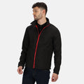 Black-Classic Red - Side - Regatta Professional Mens Soft Shell Jacket