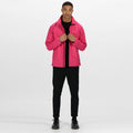 Hot Pink-Black - Back - Regatta Professional Mens Soft Shell Jacket