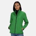 Extreme Green-Black - Back - Regatta Womens-Ladies Ablaze Printable Softshell Jacket