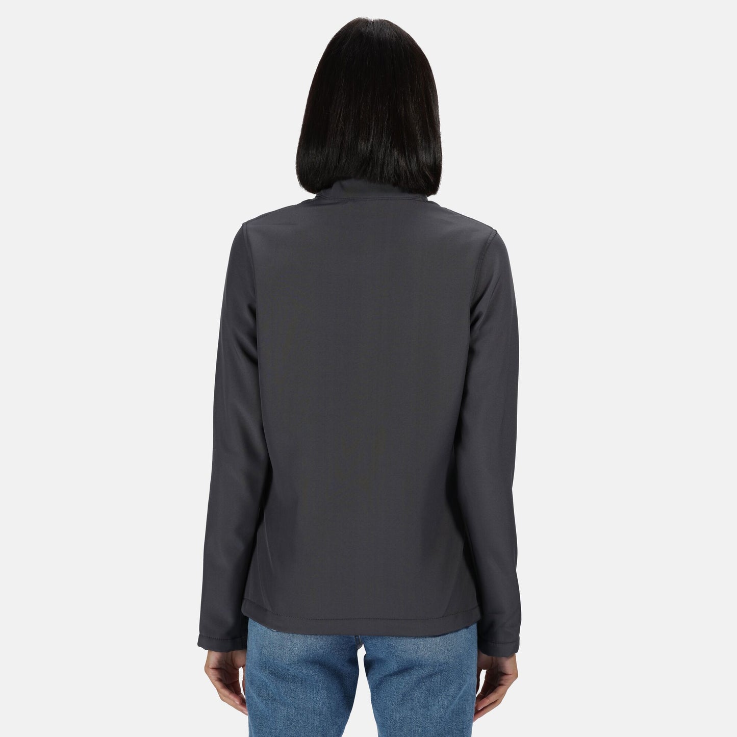 Seal Grey-Black - Lifestyle - Regatta Professional Womens-Ladies Printable Soft Shell Jacket