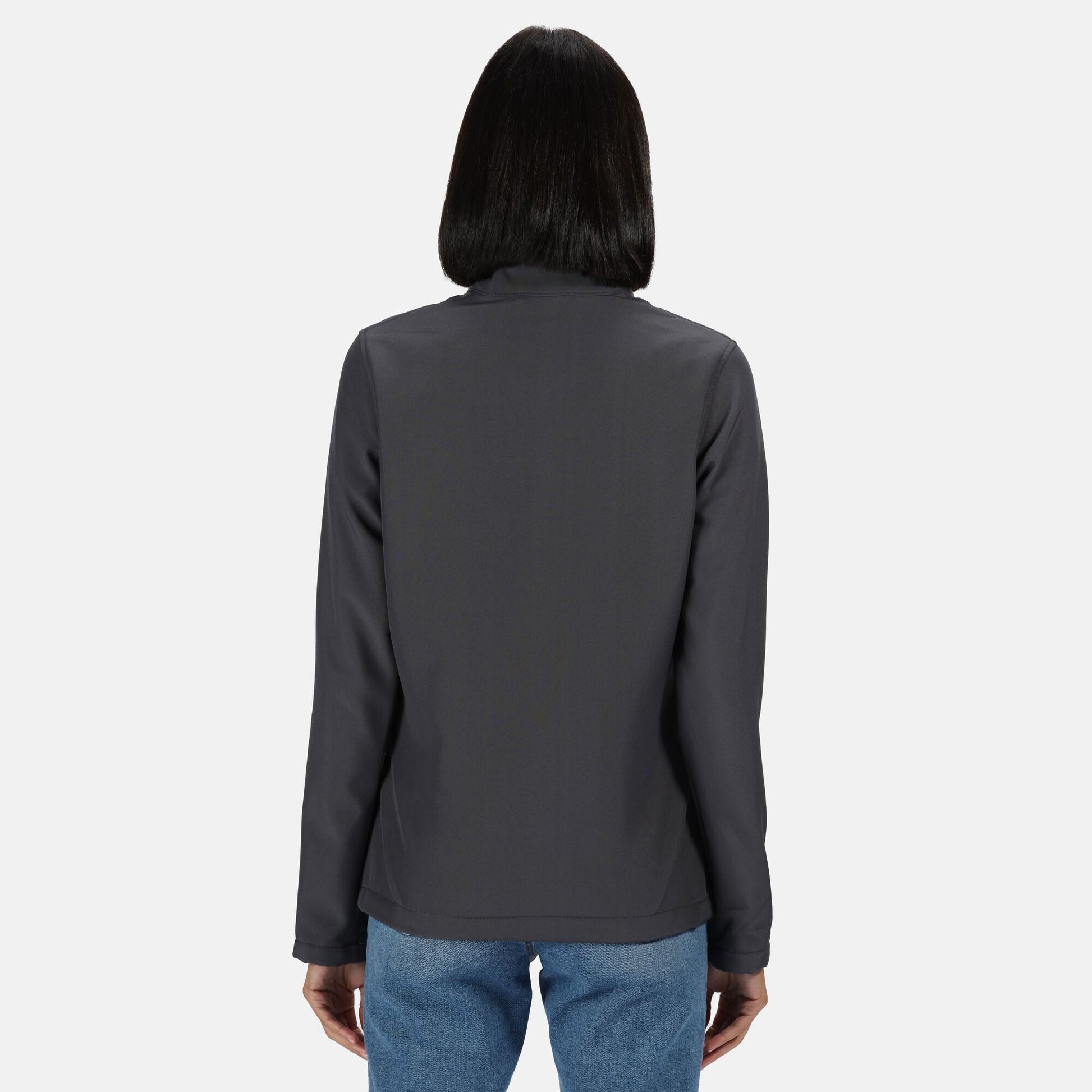 Seal Grey-Black - Lifestyle - Regatta Professional Womens-Ladies Printable Soft Shell Jacket