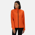 Magma Orange-Black - Back - Regatta Professional Womens-Ladies Printable Soft Shell Jacket