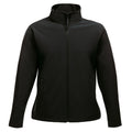 Black-Black - Front - Regatta Womens-Ladies Ablaze Printable Softshell Jacket