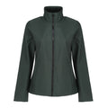Dark Spruce-Black - Front - Regatta Womens-Ladies Ablaze Printable Softshell Jacket