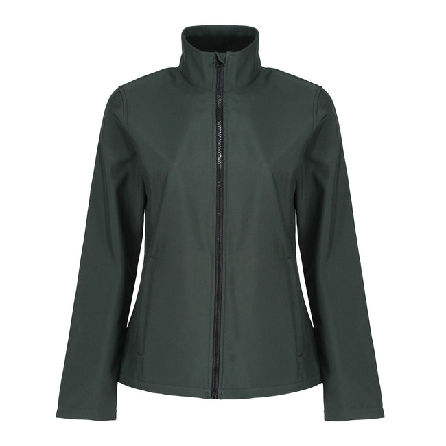 Dark Spruce-Black - Front - Regatta Professional Womens-Ladies Printable Soft Shell Jacket