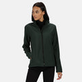 Dark Spruce-Black - Back - Regatta Womens-Ladies Ablaze Printable Softshell Jacket