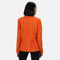 Magma Orange-Black - Side - Regatta Womens-Ladies Ablaze Printable Softshell Jacket