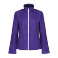 Purple-White - Front - Regatta Womens-Ladies Ablaze Printable Softshell Jacket