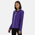 Purple-White - Back - Regatta Womens-Ladies Ablaze Printable Softshell Jacket