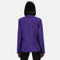 Purple-White - Side - Regatta Womens-Ladies Ablaze Printable Softshell Jacket